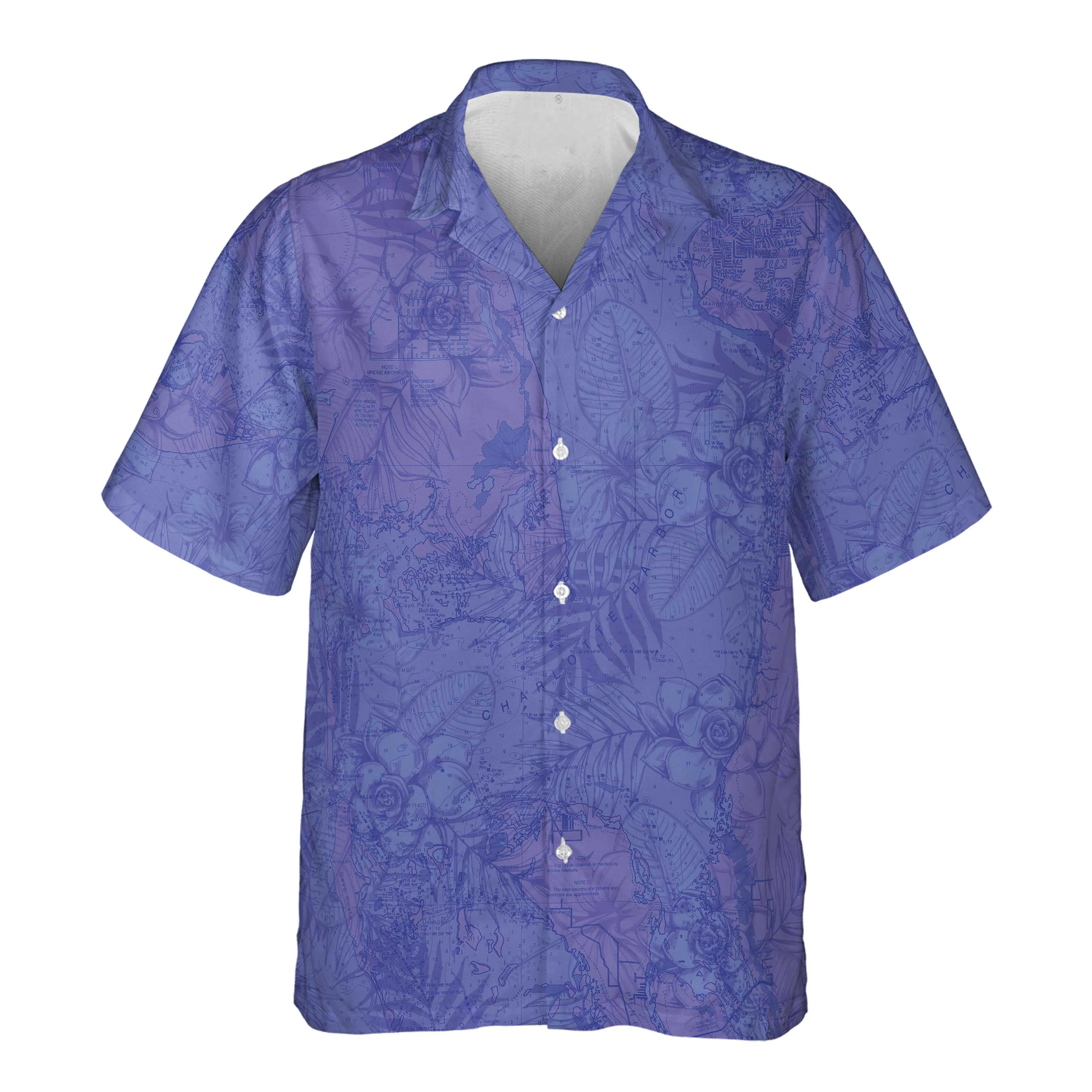 The Punta Gorda Deep Lavender Pocket Shirt