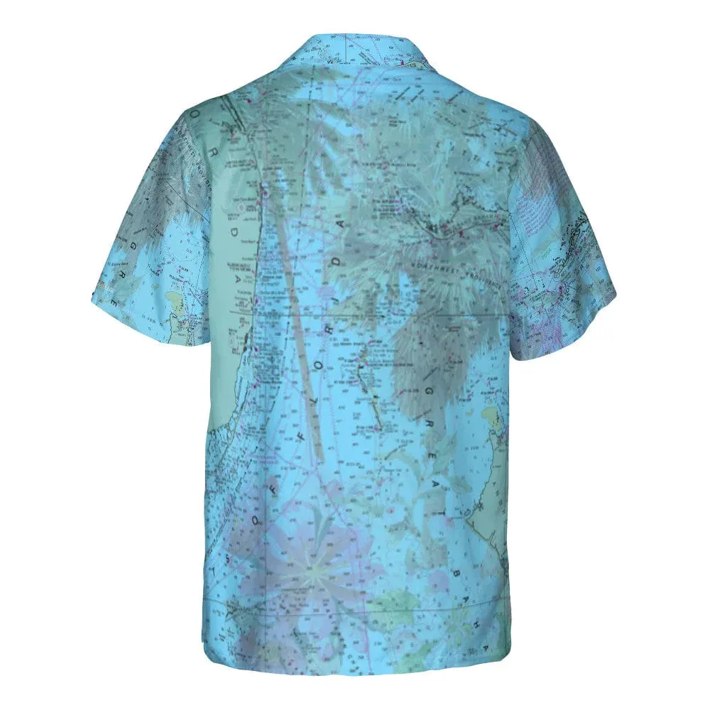 The South Florida Blue Sky Palms Pocket Shirt