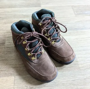 Timberland Kids Field Boot High Top Brown and Green Size 3