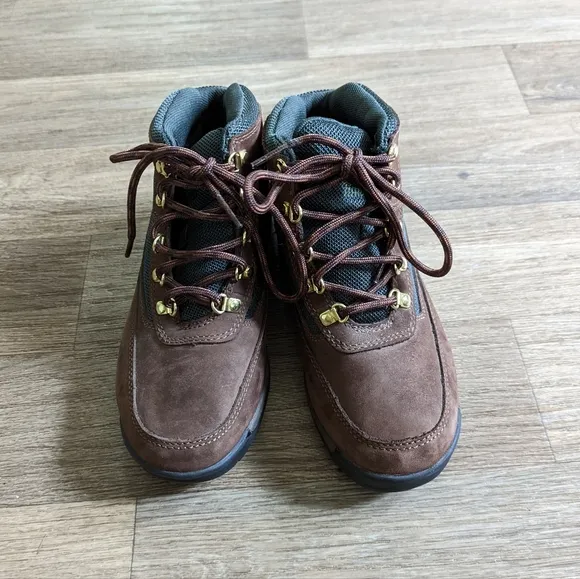 Timberland Kids Field Boot High Top Brown and Green Size 3