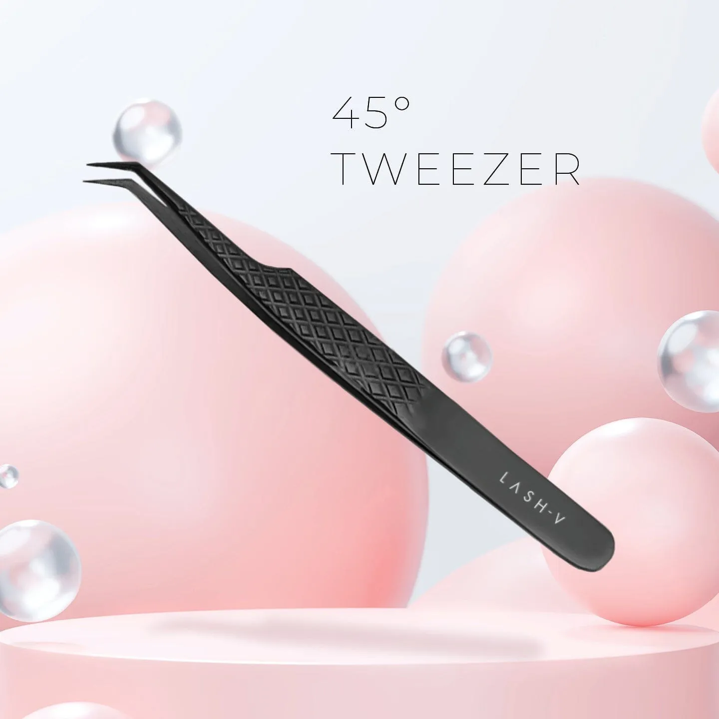 Titanium Eyelash Tweezers - 5x Pack Combo