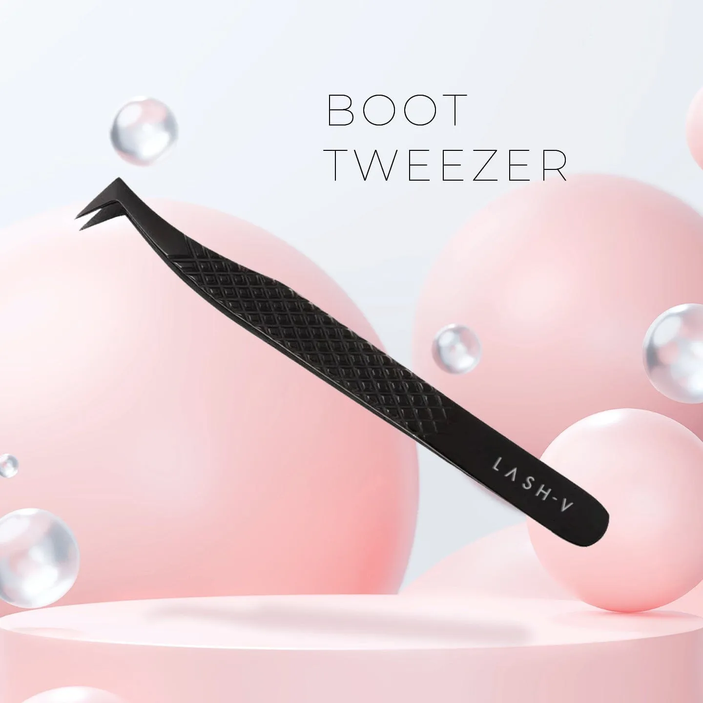 Titanium Eyelash Tweezers - 5x Pack Combo
