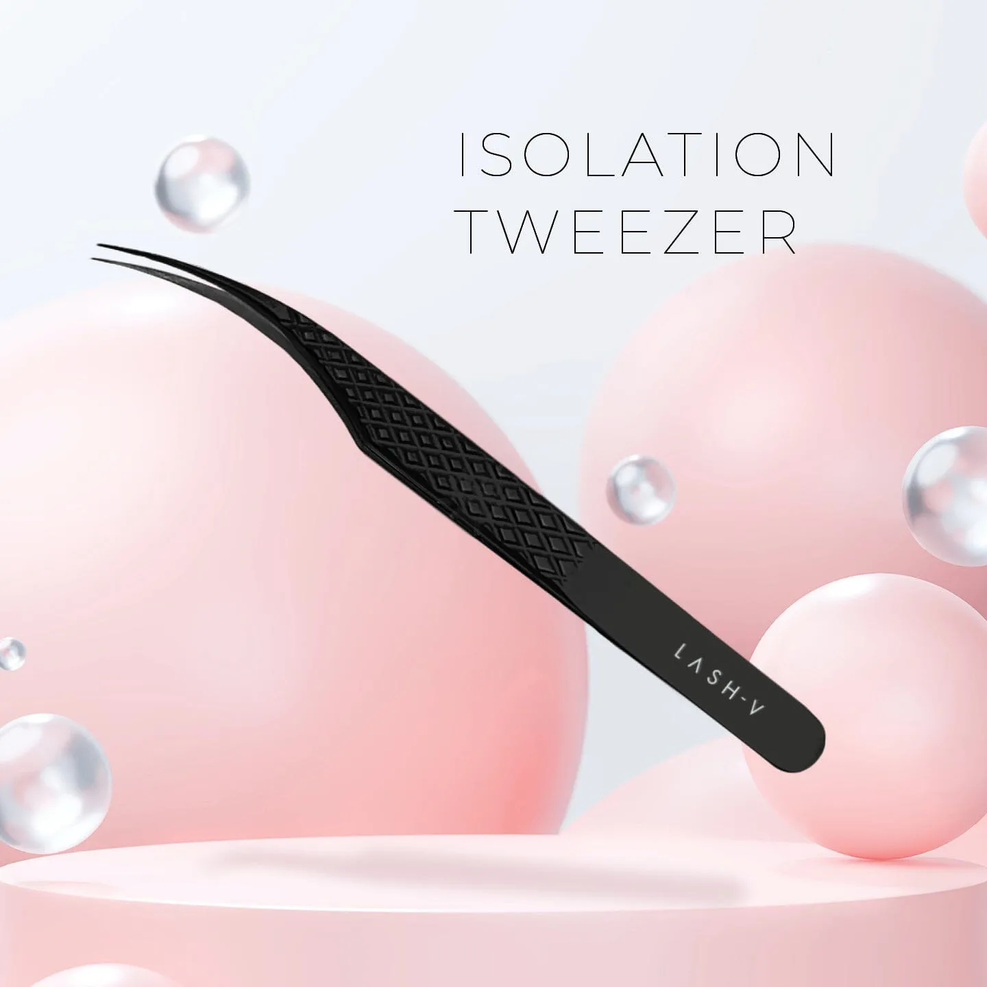Titanium Eyelash Tweezers - 5x Pack Combo