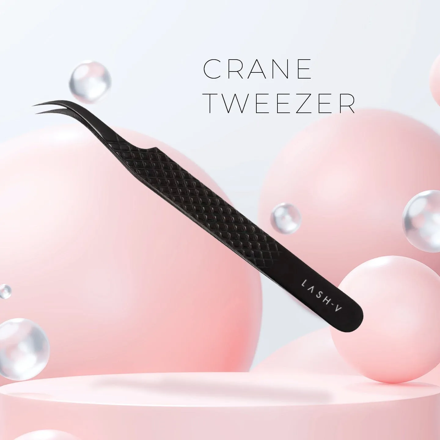 Titanium Eyelash Tweezers - 5x Pack Combo