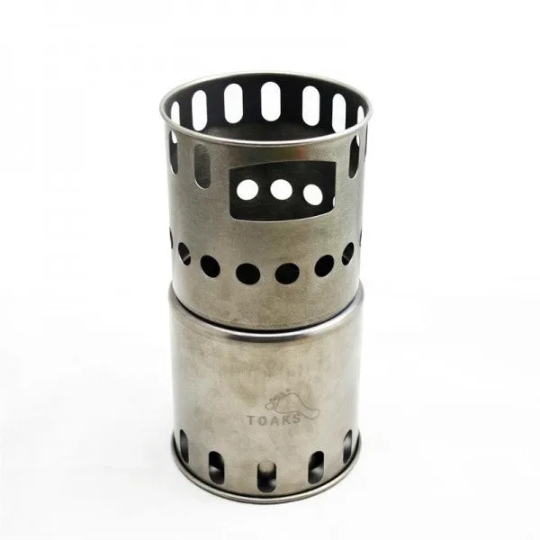 TOAKS TITANIUM BACKPACKING WOOD BURNING STOVE