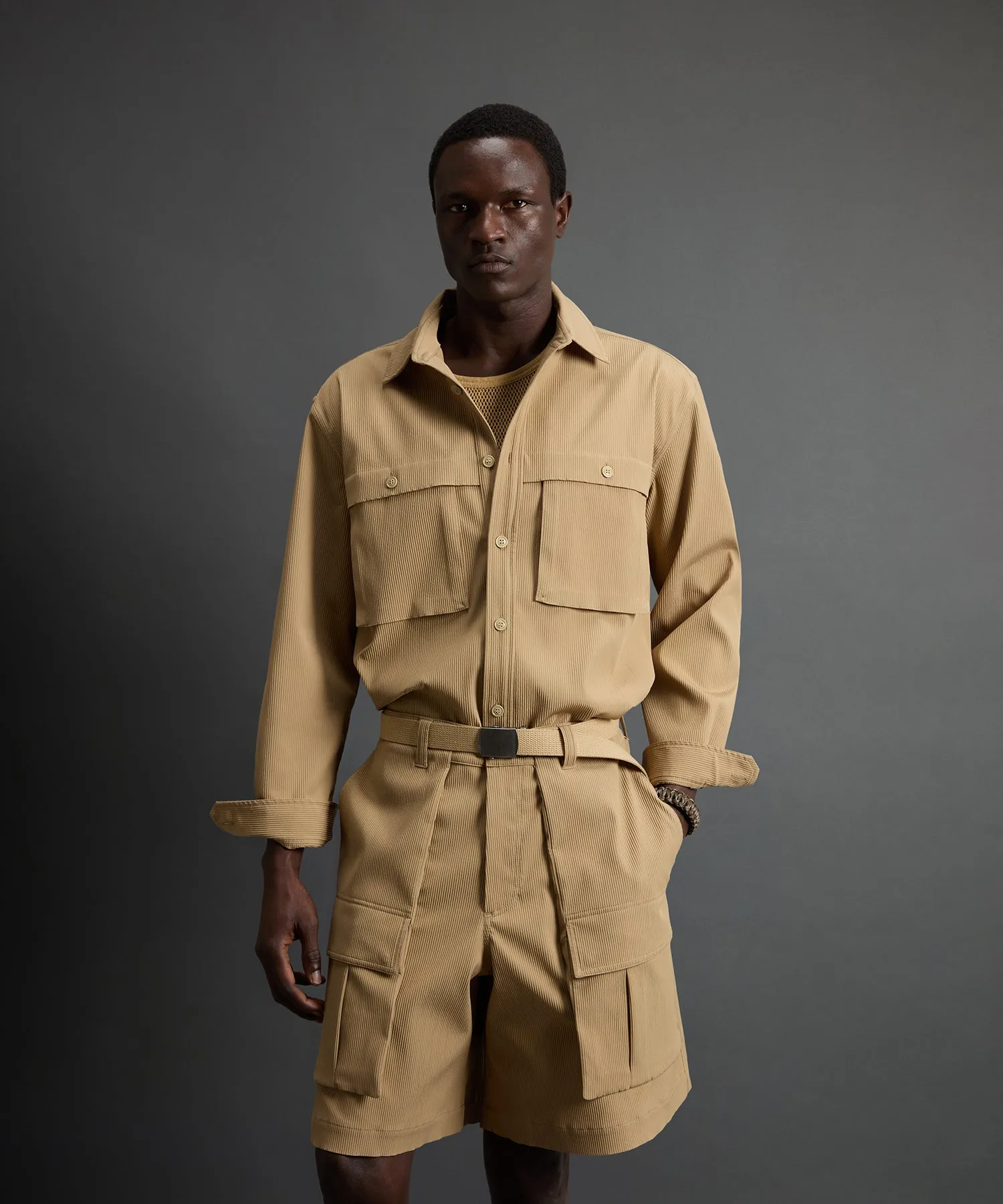 Todd Snyder x Woolrich Tech Cord Set in Beige