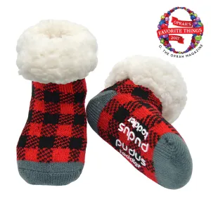 Toddler  Slipper Socks | Lumberjack Red