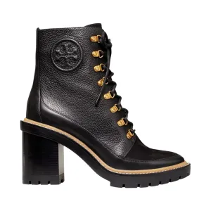 Tory Burch Shoes, Black Miller Lug-Sole Boots (size 9)