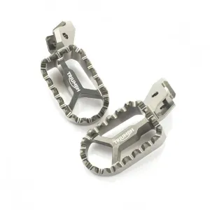 Triumph CNC Machined Footrests - Graphite Grey