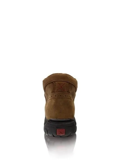 Twisted X Womens All Round Lace Up Boots Distressed Saddle