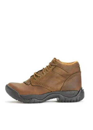 Twisted X Womens All Round Lace Up Boots Distressed Saddle