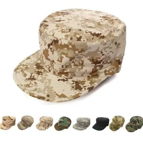 Unisex Hunting Tactical Military Patrol Cap Equipped Camouflage Flat Hat