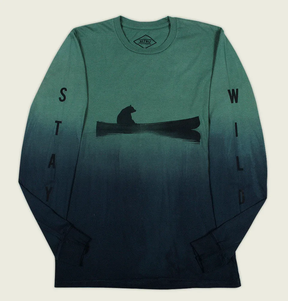 UP A CREEK DIP DYE Long Sleeve Unisex Shirt