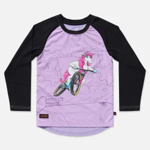 UPSHIFT UNICORN WINDPROOF KIDS MTB JERSEY
