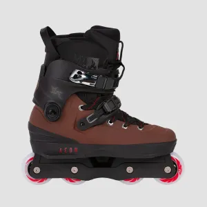USD Aeon Takeshi Yasutoko Pro 68 Aggressive Inline Skates Black/Maroon