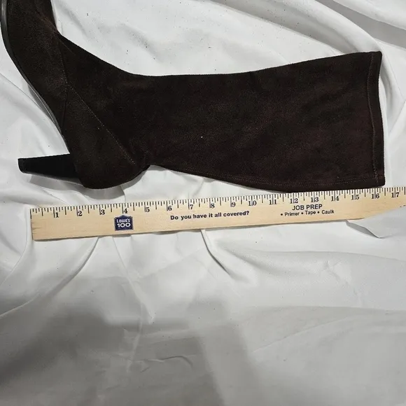 VANELi 7 1/2 M dark brown high heel calf boot