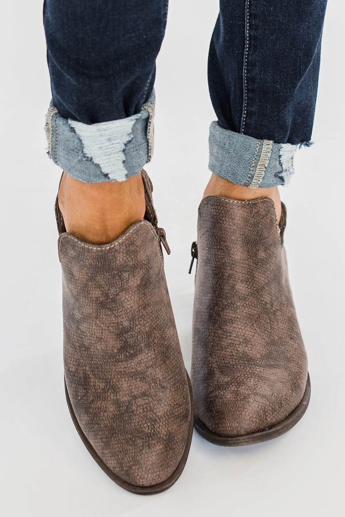 Very G Rebecca Booties- Taupe