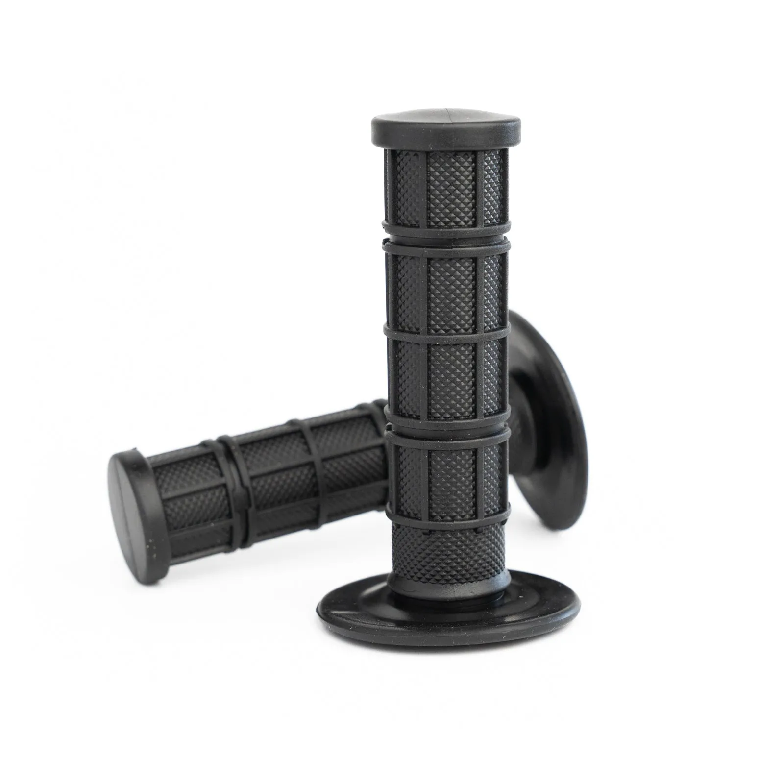 Waffle Moto Grips - Black