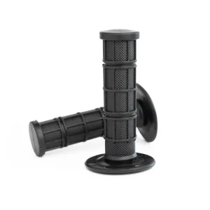 Waffle Moto Grips - Black