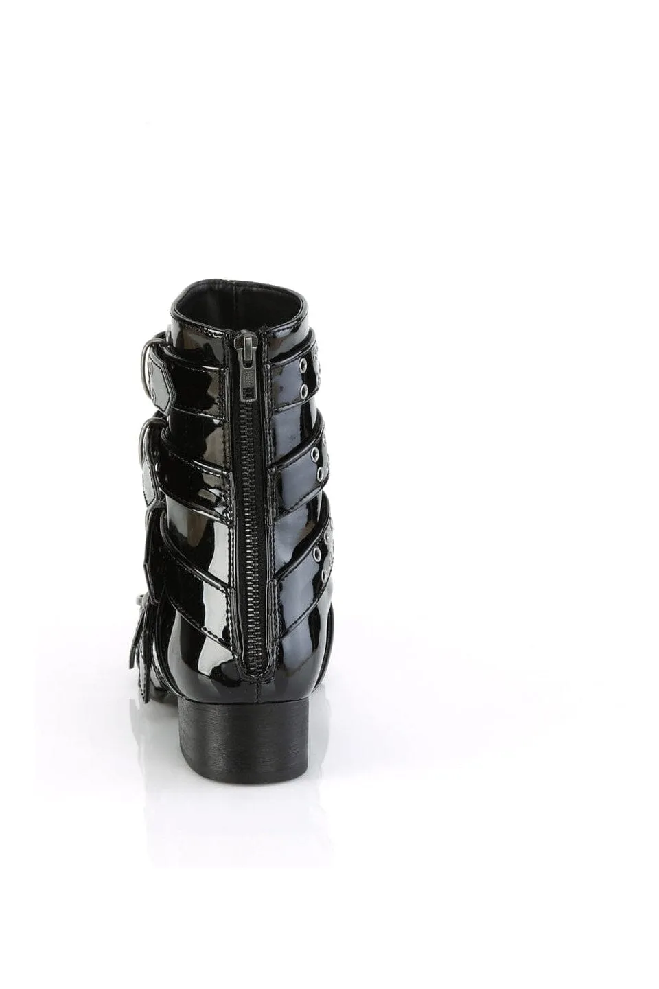 WARLOCK-70 Black Patent Knee Boot