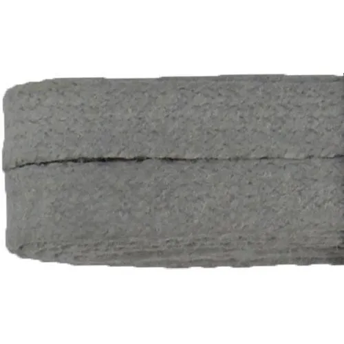 Waxed Cotton 1/4" Flat Dress Laces Custom Length with Tip - Light Gray (1 Pair Pack) Shoelaces