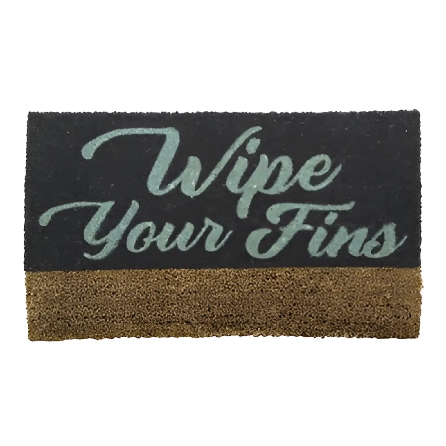 WIPE YOUR FINS DOORMAT