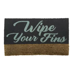 WIPE YOUR FINS DOORMAT