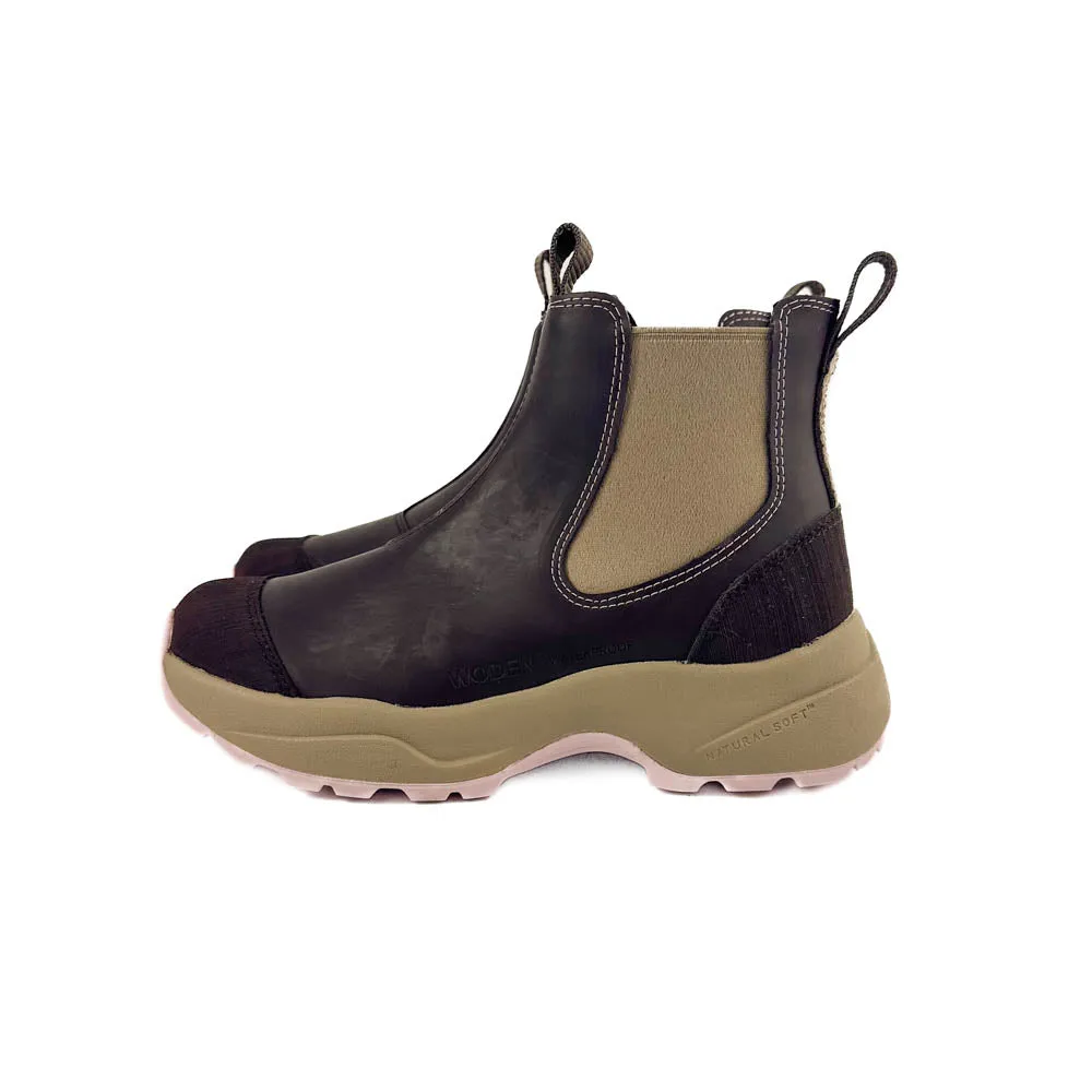 Woden - Siri Waterproof (Chocolate/Light Lilac)