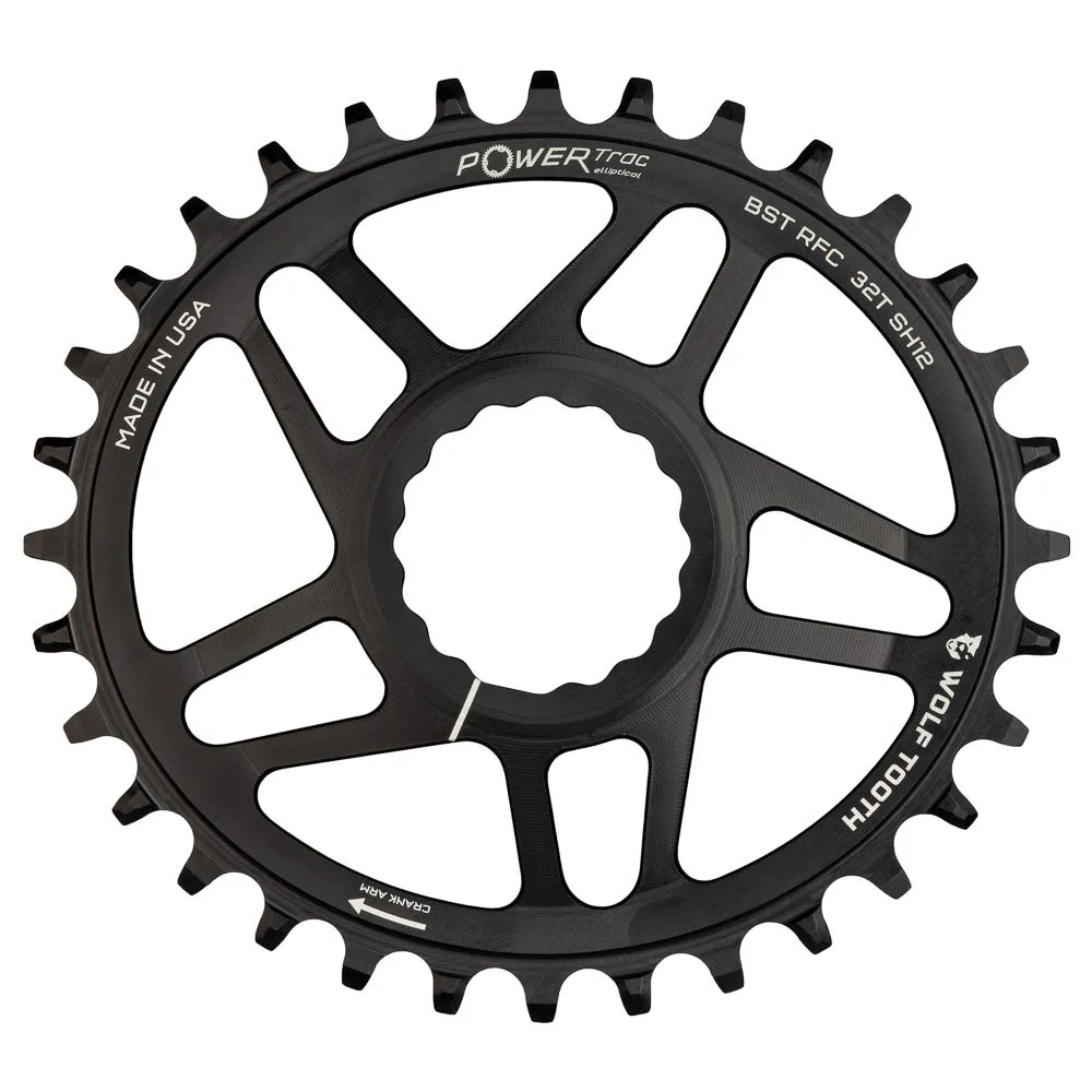 Wolf Tooth Race Face Cinch Elliptical Drop Stop Chainring Boost (3 Mm) Offset Shimano Hg12 
