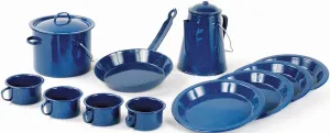 World Famous Blue Enamel Cook Set - 13 piece