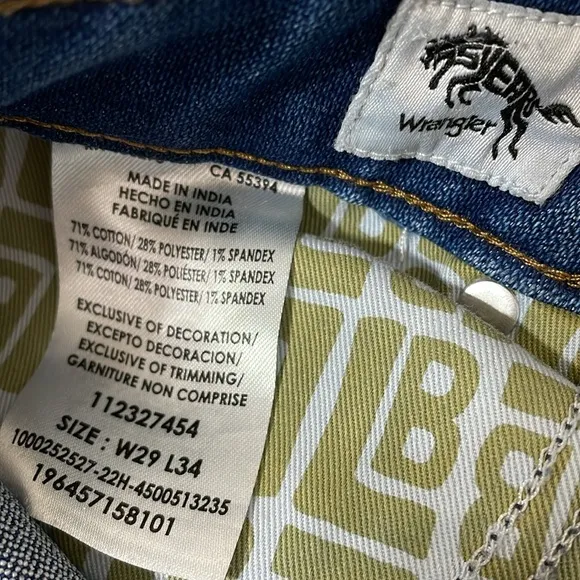 Wrangler x Leon Bridges High Rise BootWestward Jean size 29X34