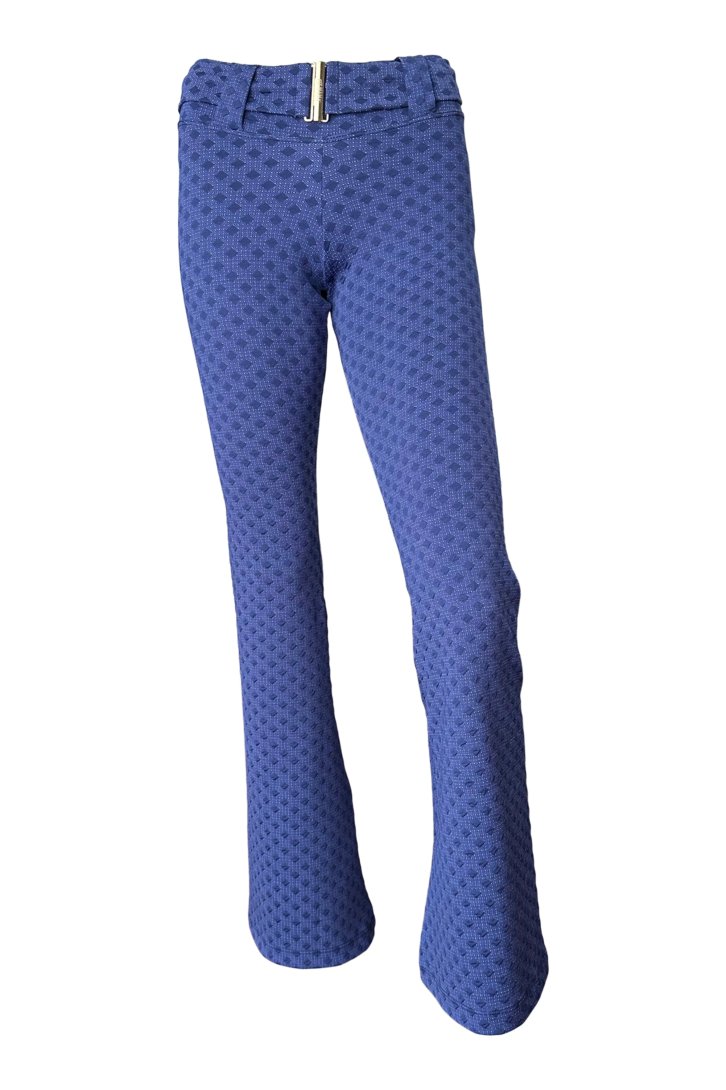 Zale Legging Wide Leg Belted in Bluing