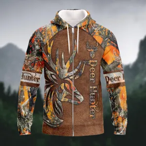 Zipper Hoodie Deer Hunting Camouflage - Hdmt
